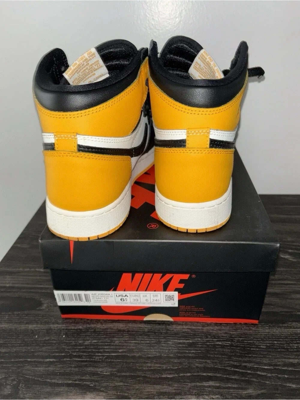 Nike Kids' Air Jordan 1 Mid - Black White Yellow